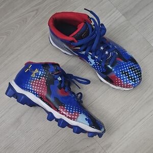 Under Armour Kids' Starry Blue and Red Sneakers